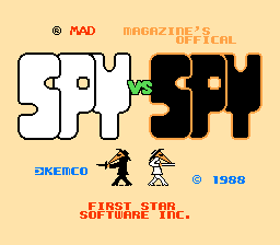 Spy vs Spy — Title screen
