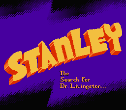 Stanley : The Search for Dr. Livingston — Title screen