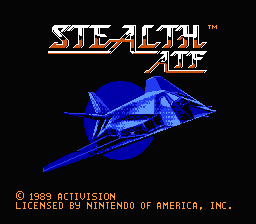 Stealth ATF — Title screen