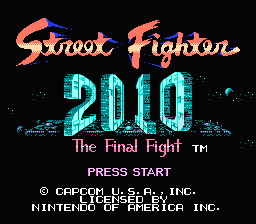 Street Fighter 2010 : The Final Fight — Title screen