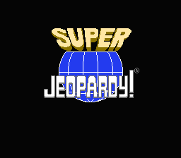 Super Jeopardy! — Title screen