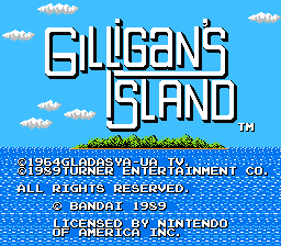 The Adventures of Gilligan's Island — Title screen