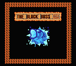The Black Bass — Title screen