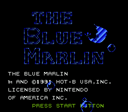 The Blue Marlin — Title screen
