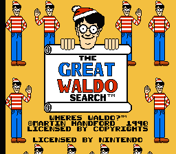 The Great Waldo Search — Title screen