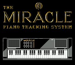 The Miracle Piano Teaching System — Title screen