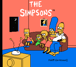 The Simpsons : Bart vs. the Space Mutants — Title screen