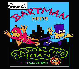 The Simpsons : Bartman Meets Radioactive Man — Title screen