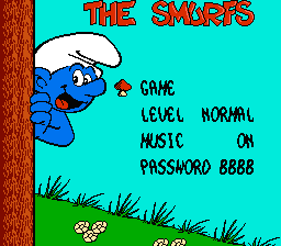 The Smurfs — Title screen