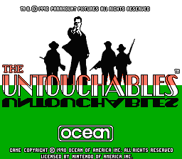 The Untouchables — Title screen