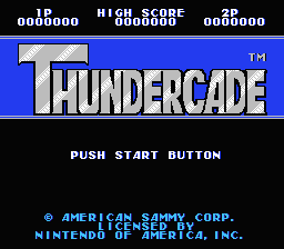 Thundercade — Title screen