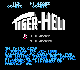 Tiger-Heli — Title screen