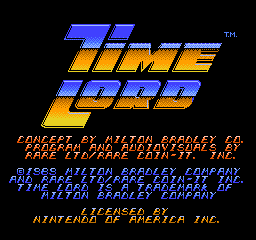 Time Lord — Title screen