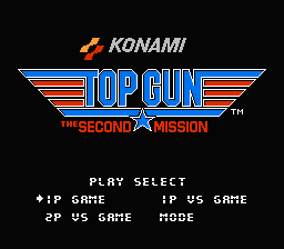 Top Gun : The Second Mission — Title screen
