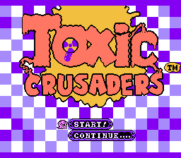 Toxic Crusaders — Title screen
