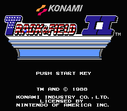 Track & Field II — Title screen