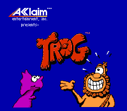 Trog! — Title screen