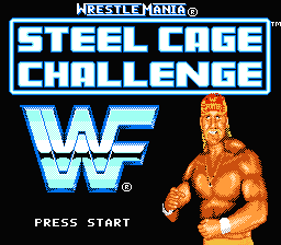 WWF WrestleMania : Steel Cage Challenge — Title screen