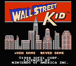 Wall Street Kid — Title screen