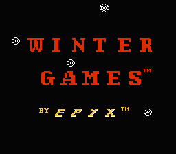Winter Games — Title screen