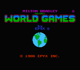 World Games — Title screen