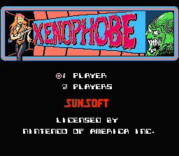 Xenophobe — Title screen