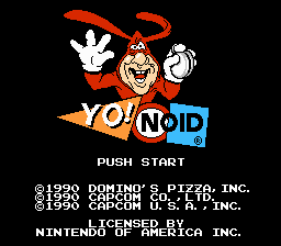 Yo! Noid — Title screen