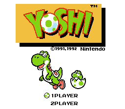 Yoshi — Title screen