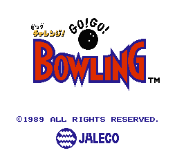 Big Challenge! Go! Go! Bowling — Title screen