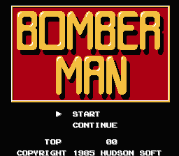 Bomber Man — Title screen