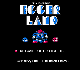 Eggerland — Title screen