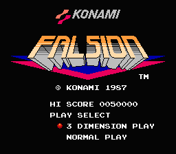 Falsion — Title screen