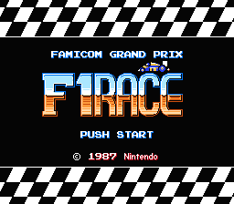 Famicom Grand Prix : F1 Race — Title screen