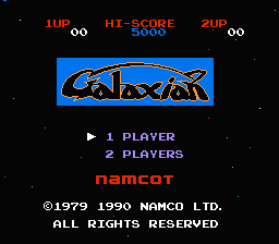 Galaxian — Title screen