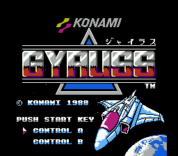Gyruss — Title screen