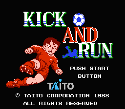 Kick and Run — Title screen