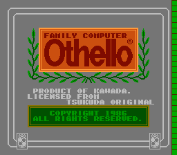 Othello — Title screen