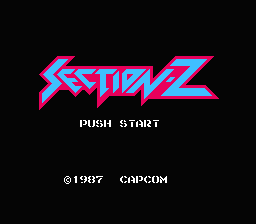 Section-Z — Title screen