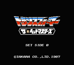 Transformers : The Headmasters — Title screen