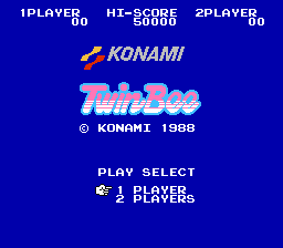 TwinBee — Title screen