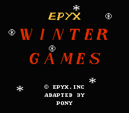 Winter Games — Title screen