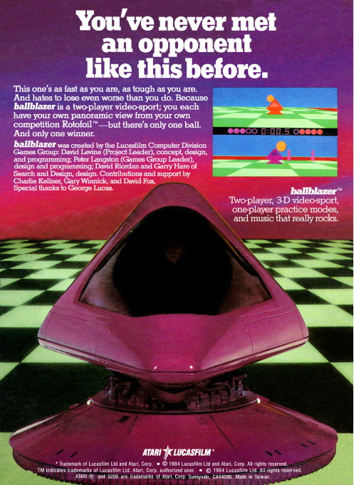 Ballblazer — Box back