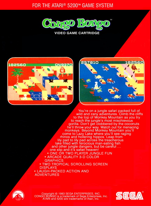 Congo Bongo — Box back