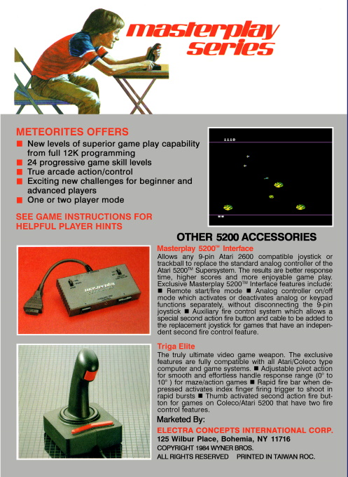 Meteorites — Box back