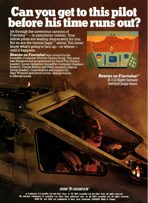 Rescue on Fractalus! — Box back