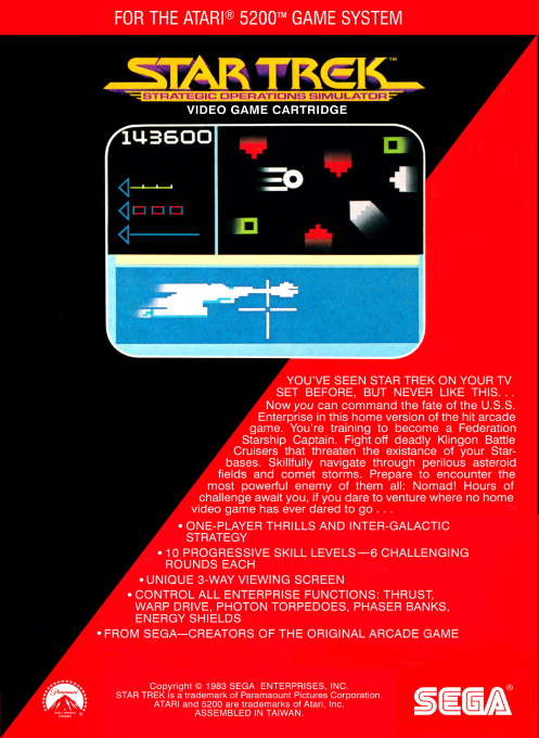 Star Trek : Strategic Operations Simulator — Box back