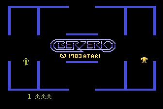 BerZerk — Title screen
