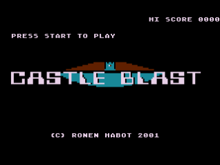 Castle Blast (Homebrew) — Title screen