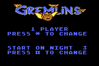 Gremlins — Title screen