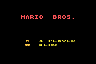 Mario Bros. — Title screen